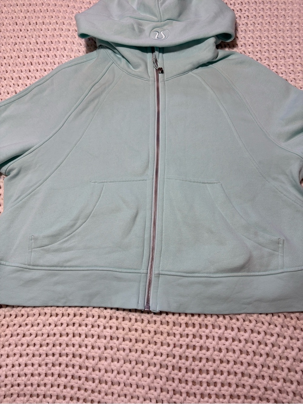 lululemon ideal mint scuba oversized full zip hoodie size m/l - Picture 6 of 13